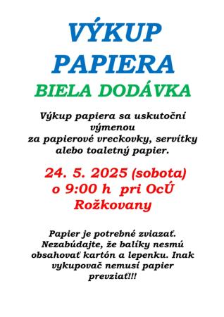 VÝKUP PAPIERA