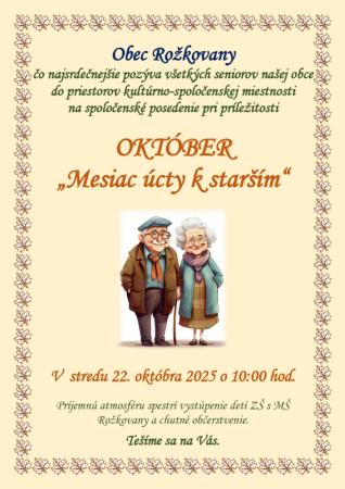 OKTÓBER - Mesiac úcty k starším 