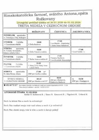 Liturgický prehľad 