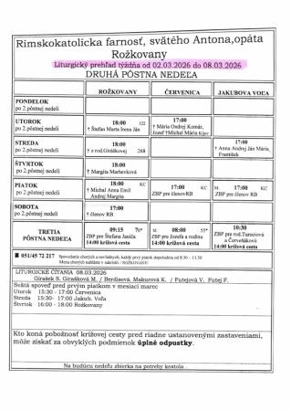 Liturgický prehľad 