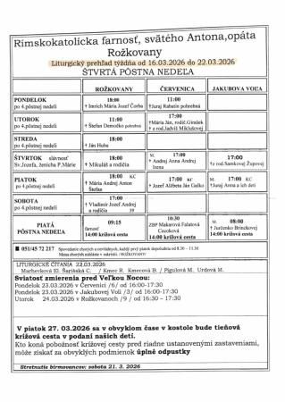 Liturgický prehľad 