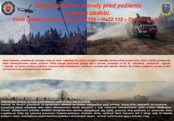 Ochrana lesov a prírody pred požiarmi v jarnom období 