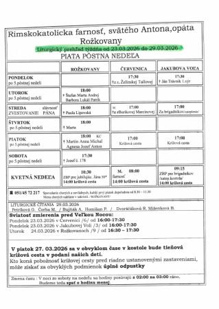 Liturgický prehľad 