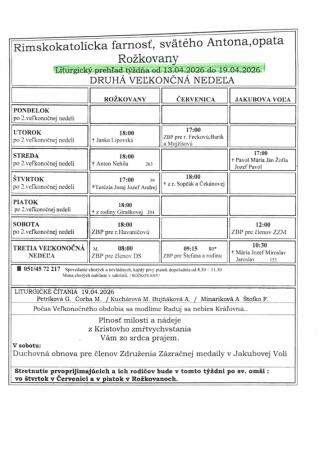 Liturgický prehľad 