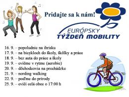 Pridajte sa k nám! Európsky týždeň mobility.
