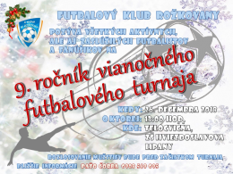 9. ročník vianočného futbalového turnaja