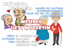 MESIAC ÚCTY K STARŠÍM