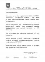 DODRŽIAVANIE KARANTÉNNYCH OPATRENÍ