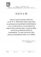 OZNAM OCÚ