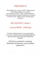 Dobrovoľné antigénové testovanie