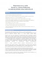 REZERVÁCIE NA SV. OMŠE V OBCI ROŽKOVANY