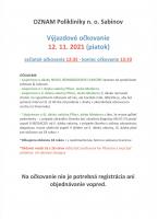 Výjazdové očkovanie v obci Rožkovany v kultúrnospoločenskej miestnosti