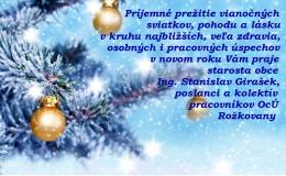 VIANOČNÝ POZDRAV