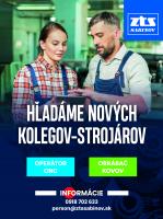 Ponuka práce spoločnosti ZTS Sabinov, a. s. 